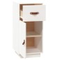 vidaXL Aparador de madera maciza de pino blanco 34x40x75 cm vidaXL Aparador de madera maciza de pino blanco 34x40x75 cm
