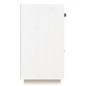 vidaXL Aparador de madera maciza de pino blanco 34x40x75 cm vidaXL Aparador de madera maciza de pino blanco 34x40x75 cm