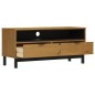 vidaXL Mueble para TV FLAM madera maciza de pino 110x40x50 cm vidaXL Mueble para TV FLAM madera maciza de pino 110x40x50 cm
