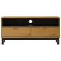 vidaXL Mueble para TV FLAM madera maciza de pino 110x40x50 cm vidaXL Mueble para TV FLAM madera maciza de pino 110x40x50 cm