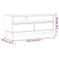 vidaXL Mueble para TV FLAM madera maciza de pino 110x40x50 cm vidaXL Mueble para TV FLAM madera maciza de pino 110x40x50 cm