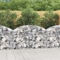 vidaXL Cesta de gaviones forma arco hierro galvanizado 150x30x80/100cm vidaXL Cesta de gaviones forma arco hierro galvanizado 150x30x80/100cm