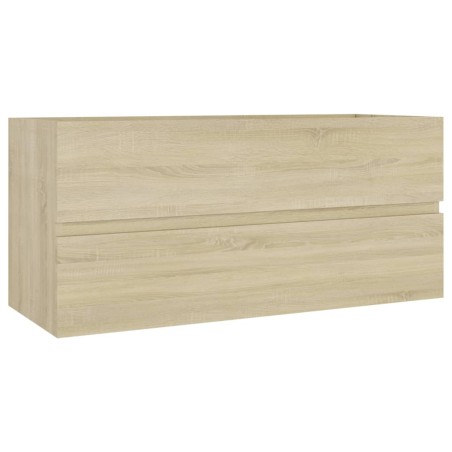vidaXL Mueble lavabo madera contrachapada roble Sonoma 100x38,5x45 cm