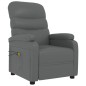 vidaXL Sillón de masaje eléctrico cuero sintético gris