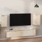 vidaXL Armario de pared 2 uds madera maciza de pino 30x30x60 cm vidaXL Armario de pared 2 uds madera maciza de pino 30x30x60 cm