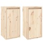 vidaXL Armario de pared 2 uds madera maciza de pino 30x30x60 cm vidaXL Armario de pared 2 uds madera maciza de pino 30x30x60 cm