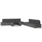 vidaXL Juego de muebles de jardín 7 piezas ratán sintético gris vidaXL Juego de muebles de jardín 7 piezas ratán sintético gris