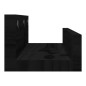 vidaXL Estantes de pared 2 uds madera maciza de pino negro 50x12x9 cm vidaXL Estantes de pared 2 uds madera maciza de pino negro 50x12x9 cm