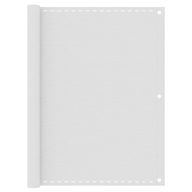 vidaXL Toldo para balcón HDPE blanco 120x300 cm
