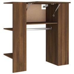 vidaXL Mueble recibidor madera contrachapada marrón roble 97,5x37x99cm