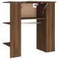 vidaXL Mueble recibidor madera contrachapada marrón roble 97,5x37x99cm