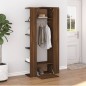 vidaXL Mueble recibidor madera contrachapada marrón roble 97,5x37x99cm