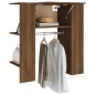 vidaXL Mueble recibidor madera contrachapada marrón roble 97,5x37x99cm