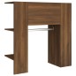 vidaXL Mueble recibidor madera contrachapada marrón roble 97,5x37x99cm