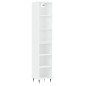 vidaXL Aparador alto madera contrachapada blanco 34,5x32,5x180 cm vidaXL Aparador alto madera contrachapada blanco 34,5x32,5x180 cm