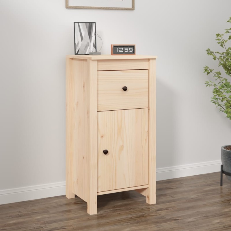 vidaXL Aparador de madera maciza de pino 40x35x80 cm