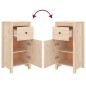 vidaXL Aparador de madera maciza de pino 40x35x80 cm