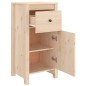 vidaXL Aparador de madera maciza de pino 40x35x80 cm
