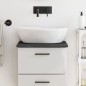 vidaXL Encimera de baño madera maciza tratada gris oscuro 40x40x2 cm vidaXL Encimera de baño madera maciza tratada gris oscuro 40x40x2 cm