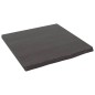 vidaXL Encimera de baño madera maciza tratada gris oscuro 40x40x2 cm vidaXL Encimera de baño madera maciza tratada gris oscuro 40x40x2 cm