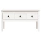 vidaXL Mesa de centro de madera maciza de pino blanca 102x49x55 cm vidaXL Mesa de centro de madera maciza de pino blanca 102x49x55 cm