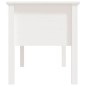 vidaXL Mesa de centro de madera maciza de pino blanca 102x49x55 cm vidaXL Mesa de centro de madera maciza de pino blanca 102x49x55 cm