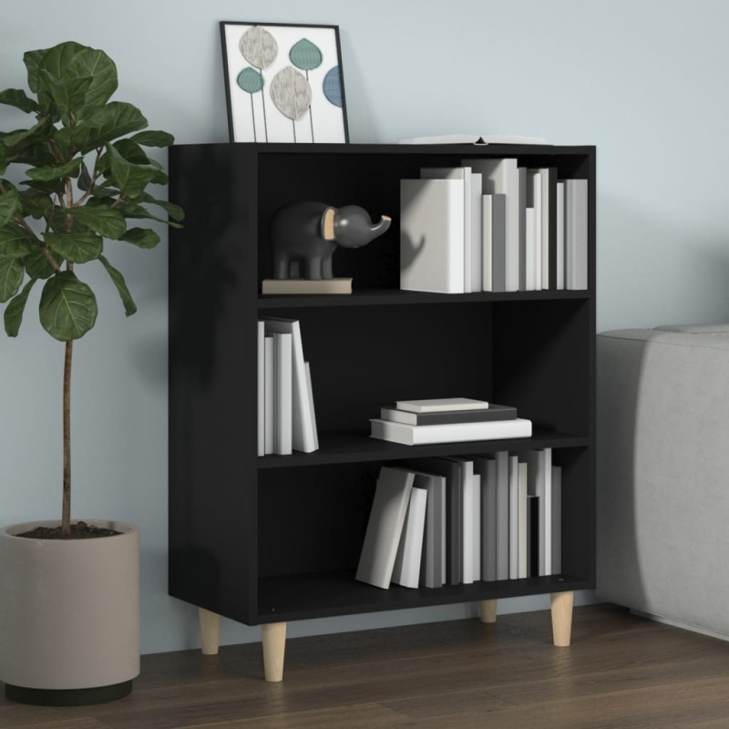 vidaXL Aparador de madera contrachapada negro 69,5x32,5x90 cm vidaXL Aparador de madera contrachapada negro 69,5x32,5x90 cm