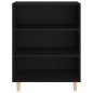 vidaXL Aparador de madera contrachapada negro 69,5x32,5x90 cm vidaXL Aparador de madera contrachapada negro 69,5x32,5x90 cm