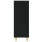 vidaXL Aparador de madera contrachapada negro 69,5x32,5x90 cm vidaXL Aparador de madera contrachapada negro 69,5x32,5x90 cm