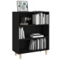 vidaXL Aparador de madera contrachapada negro 69,5x32,5x90 cm vidaXL Aparador de madera contrachapada negro 69,5x32,5x90 cm