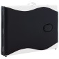 vidaXL Camilla de masaje plegable 2 zonas madera negro y blanco vidaXL Camilla de masaje plegable 2 zonas madera negro y blanco