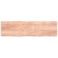 vidaXL Encimera baño madera maciza tratada marrón claro 220x60x(2-4)cm vidaXL Encimera baño madera maciza tratada marrón claro 220x60x(2-4)cm