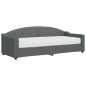 vidaXL Sofá cama con colchón tela gris oscuro 80x200 cm vidaXL Sofá cama con colchón tela gris oscuro 80x200 cm