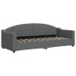 vidaXL Sofá cama con colchón tela gris oscuro 80x200 cm vidaXL Sofá cama con colchón tela gris oscuro 80x200 cm