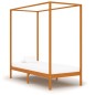 vidaXL Cama con dosel de madera maciza de pino marrón miel 90x200 cm vidaXL Cama con dosel de madera maciza de pino marrón miel 90x200 cm