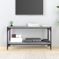 vidaXL Mueble para TV contrachapada y acero gris Sonoma 80x33x41 cm vidaXL Mueble para TV contrachapada y acero gris Sonoma 80x33x41 cm