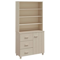 vidaXL Aparador HAMAR madera de pino maciza marrón miel