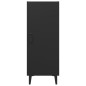 vidaXL Aparador de madera contrachapada negro 34,5x34x90 cm