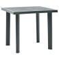 vidaXL Mesa de jardín de plástico verde 80x75x72 cm vidaXL Mesa de jardín de plástico verde 80x75x72 cm
