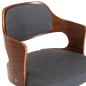 vidaXL Sillas de comedor giratorias 2 uds madera curvada y tela gris vidaXL Sillas de comedor giratorias 2 uds madera curvada y tela gris