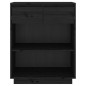 vidaXL Mesa consola de madera maciza de pino negro 60x34x75 cm vidaXL Mesa consola de madera maciza de pino negro 60x34x75 cm