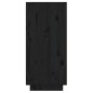 vidaXL Mesa consola de madera maciza de pino negro 60x34x75 cm vidaXL Mesa consola de madera maciza de pino negro 60x34x75 cm