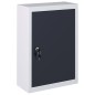 vidaXL Armario de herramientas de pared industrial metal gris y negro vidaXL Armario de herramientas de pared industrial metal gris y negro