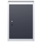 vidaXL Armario de herramientas de pared industrial metal gris y negro vidaXL Armario de herramientas de pared industrial metal gris y negro