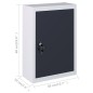 vidaXL Armario de herramientas de pared industrial metal gris y negro vidaXL Armario de herramientas de pared industrial metal gris y negro