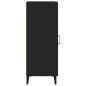 vidaXL Aparador de madera contrachapada negro 34,5x34x90 cm vidaXL Aparador de madera contrachapada negro 34,5x34x90 cm
