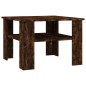 vidaXL Mesa de centro madera contrachapada roble ahumado 60x60x42 cm vidaXL Mesa de centro madera contrachapada roble ahumado 60x60x42 cm