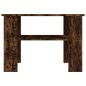 vidaXL Mesa de centro madera contrachapada roble ahumado 60x60x42 cm vidaXL Mesa de centro madera contrachapada roble ahumado 60x60x42 cm
