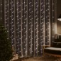 vidaXL Cortina de luces LED 300 LED blanco frío 8 funciones 3x3 m vidaXL Cortina de luces LED 300 LED blanco frío 8 funciones 3x3 m