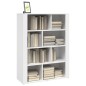 vidaXL Aparador de madera contrachapada blanco 80x30x106 cm vidaXL Aparador de madera contrachapada blanco 80x30x106 cm